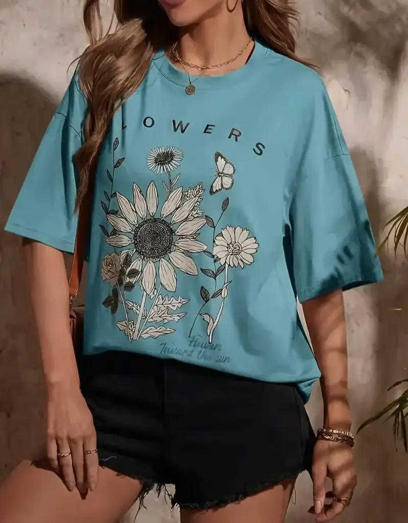 oversized graphic T-shirt